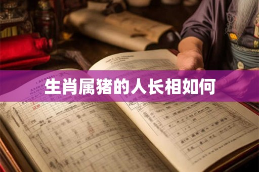 生肖属猪的人长相如何 生肖属猪的人长相如何
