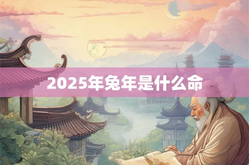 2025年兔年是什么命