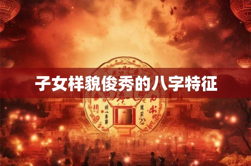 子女样貌俊秀的八字特征 子女样貌俊秀的八字特征