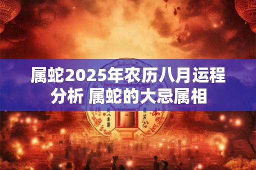 属蛇2025年农历八月运程分析 属蛇的大忌属相 属蛇2025年农历八月运程分析 属蛇的大忌属相
