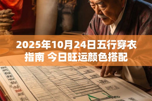 2025年10月24日五行穿衣指南 今日旺运颜色搭配