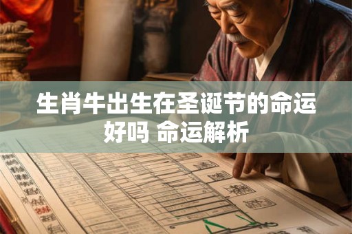 生肖牛出生在圣诞节的命运好吗 命运解析 生肖牛出生在圣诞节的命运好吗 命运解析