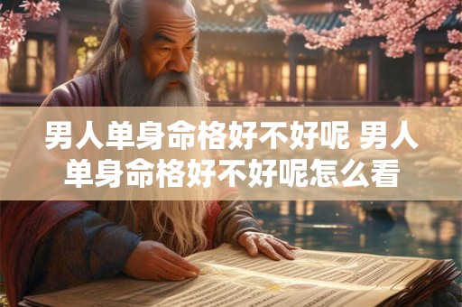 男人单身命格好不好呢 男人单身命格好不好呢怎么看