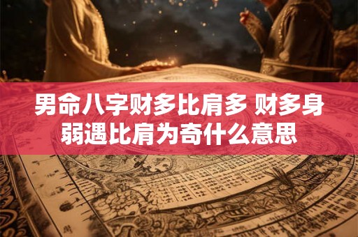 男命八字财多比肩多 财多身弱遇比肩为奇什么意思 男命八字财多比肩多 财多身弱遇比肩为奇什么意思