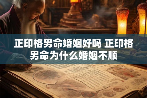 正印格男命婚姻好吗 正印格男命为什么婚姻不顺