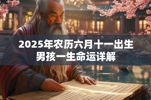 2025年农历六月十一出生男孩一生命运详解 2025年农历六月十一出生男孩一生命运详解