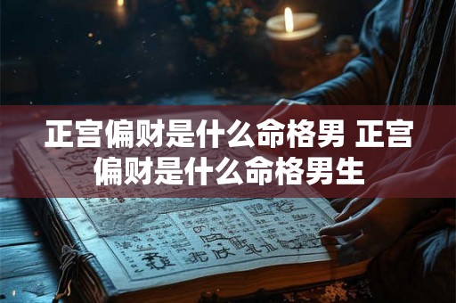 正宫偏财是什么命格男 正宫偏财是什么命格男生 正宫偏财是什么命格男 正宫偏财是什么命格男生