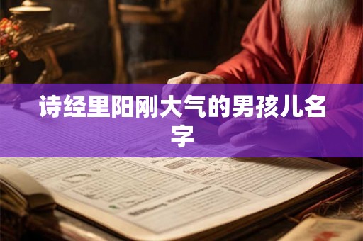 诗经里阳刚大气的男孩儿名字