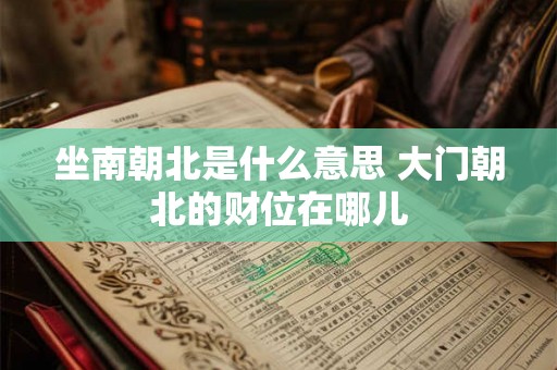 坐南朝北是什么意思 大门朝北的财位在哪儿 坐南朝北是什么意思 大门朝北的财位在哪儿