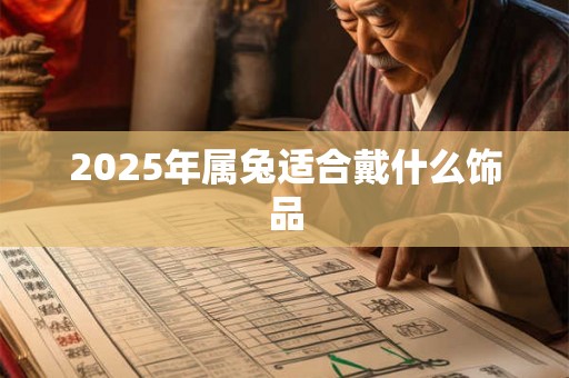2025年属兔适合戴什么饰品