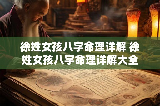 徐姓女孩八字命理详解 徐姓女孩八字命理详解大全 徐姓女孩八字命理详解 徐姓女孩八字命理详解大全