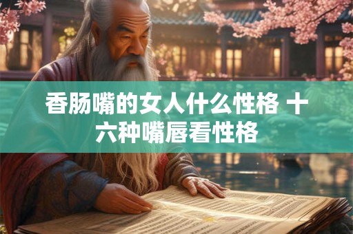 香肠嘴的女人什么性格 十六种嘴唇看性格
