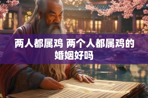 两人都属鸡 两个人都属鸡的婚姻好吗 两人都属鸡 两个人都属鸡的婚姻好吗