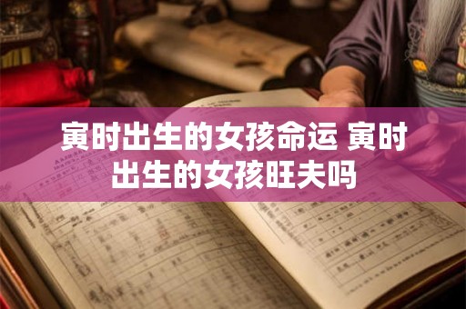 寅时出生的女孩命运 寅时出生的女孩旺夫吗 寅时出生的女孩命运 寅时出生的女孩旺夫吗