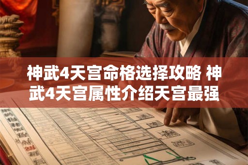 神武4天宫命格选择攻略 神武4天宫属性介绍天宫最强加点推荐 神武4天宫命格选择攻略 神武4天宫属性介绍天宫最强加点推荐