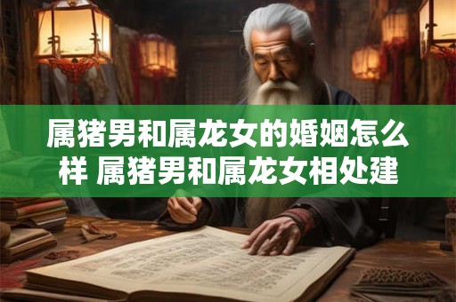 属猪男和属龙女的婚姻怎么样 属猪男和属龙女相处建议