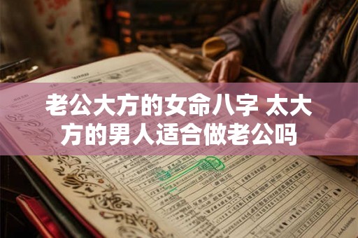 老公大方的女命八字 太大方的男人适合做老公吗 老公大方的女命八字 太大方的男人适合做老公吗