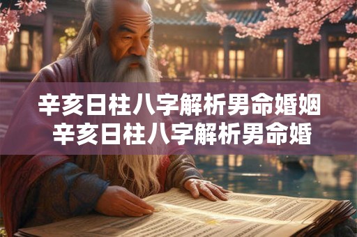 辛亥日柱八字解析男命婚姻 辛亥日柱八字解析男命婚姻状况