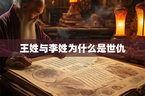 王姓与李姓为什么是世仇 王姓与李姓为什么是世仇