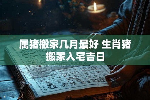 属猪搬家几月最好 生肖猪搬家入宅吉日