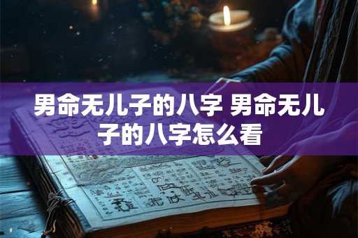 男命无儿子的八字 男命无儿子的八字怎么看 男命无儿子的八字 男命无儿子的八字怎么看