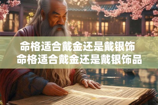 命格适合戴金还是戴银饰 命格适合戴金还是戴银饰品 命格适合戴金还是戴银饰 命格适合戴金还是戴银饰品