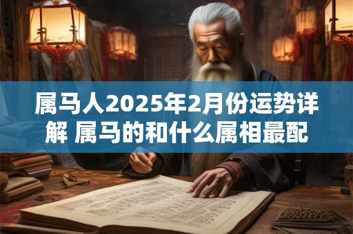 属马人2025年2月份运势详解 属马的和什么属相最配
