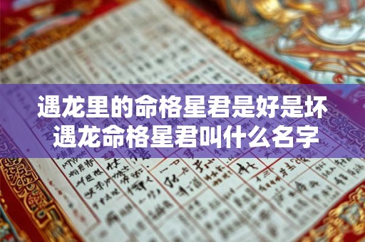 遇龙里的命格星君是好是坏 遇龙命格星君叫什么名字 遇龙里的命格星君是好是坏 遇龙命格星君叫什么名字