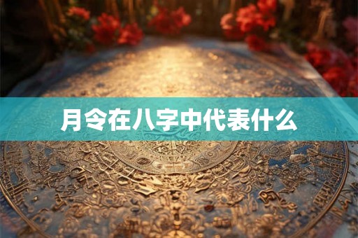 月令在八字中代表什么 月令在八字中代表什么