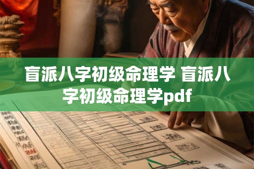 盲派八字初级命理学 盲派八字初级命理学pdf 盲派八字初级命理学 盲派八字初级命理学pdf