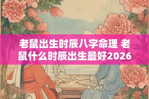 老鼠出生时辰八字命理 老鼠什么时辰出生最好2026年 老鼠出生时辰八字命理 老鼠什么时辰出生最好2026年