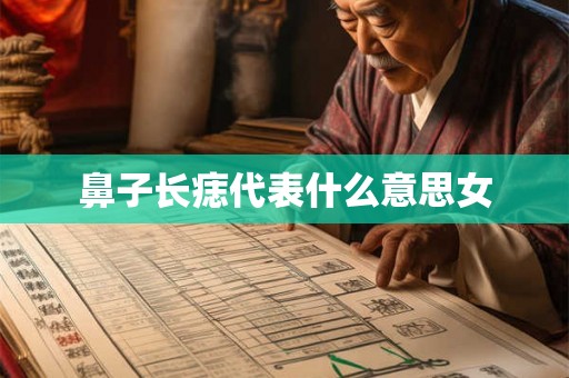 鼻子长痣代表什么意思女