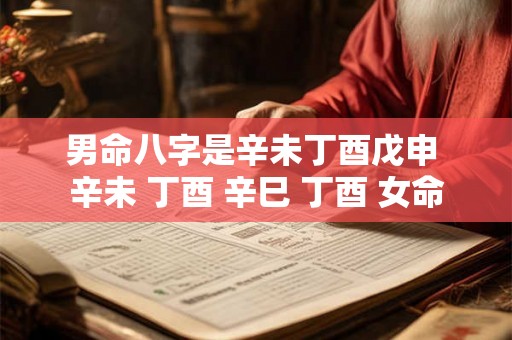 男命八字是辛未丁酉戊申 辛未 丁酉 辛巳 丁酉 女命 男命八字是辛未丁酉戊申 辛未 丁酉 辛巳 丁酉 女命