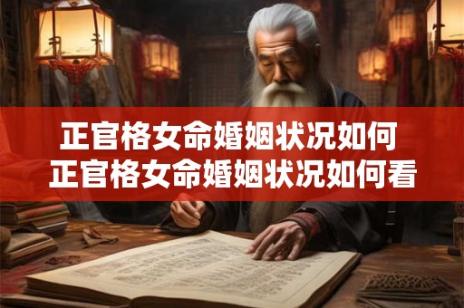 正官格女命婚姻状况如何 正官格女命婚姻状况如何看 正官格女命婚姻状况如何 正官格女命婚姻状况如何看