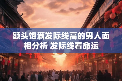 额头饱满发际线高的男人面相分析 发际线看命运