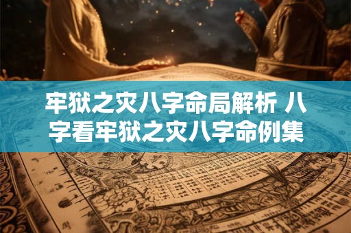 牢狱之灾八字命局解析 八字看牢狱之灾八字命例集 牢狱之灾八字命局解析 八字看牢狱之灾八字命例集