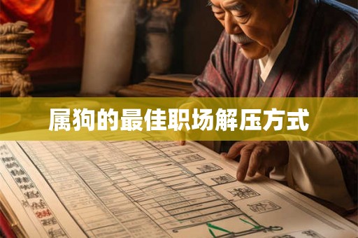 属狗的最佳职场解压方式 属狗的最佳职场解压方式