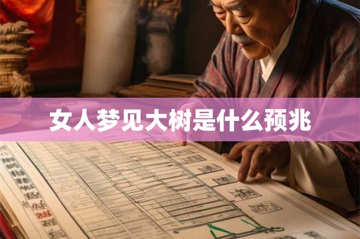 女人梦见大树是什么预兆 女人梦见大树是什么预兆