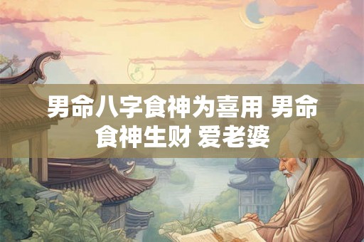 男命八字食神为喜用 男命食神生财 爱老婆 男命八字食神为喜用 男命食神生财 爱老婆