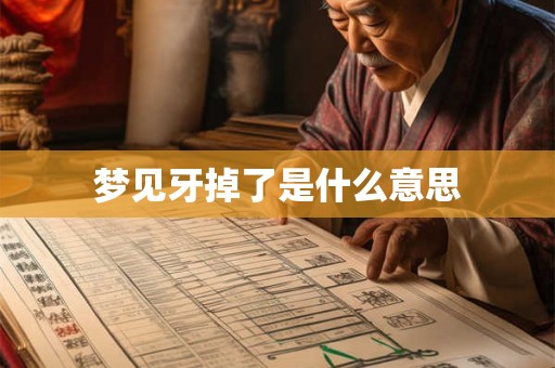梦见牙掉了是什么意思 梦见牙掉了是什么意思