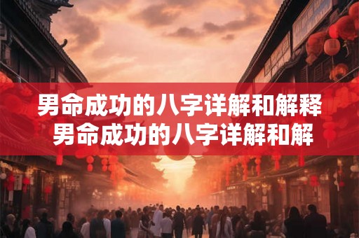 男命成功的八字详解和解释 男命成功的八字详解和解释是什么