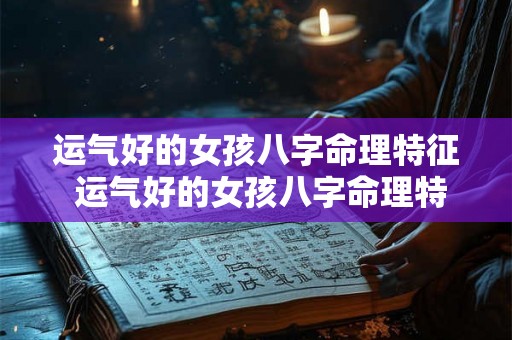 运气好的女孩八字命理特征 运气好的女孩八字命理特征有哪些