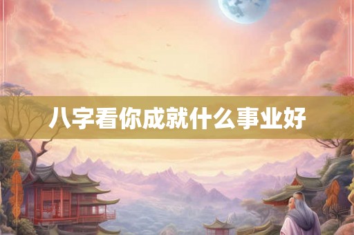 八字看你成就什么事业好 八字看你成就什么事业好