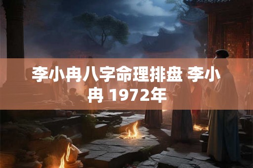 李小冉八字命理排盘 李小冉 1972年 李小冉八字命理排盘 李小冉 1972年