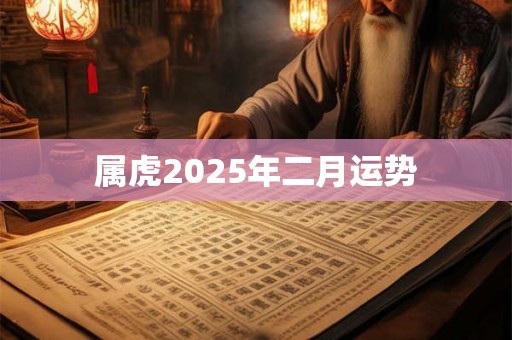 属虎2025年二月运势 属虎2025年二月运势