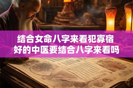 结合女命八字来看犯寡宿 好的中医要结合八字来看吗 结合女命八字来看犯寡宿 好的中医要结合八字来看吗