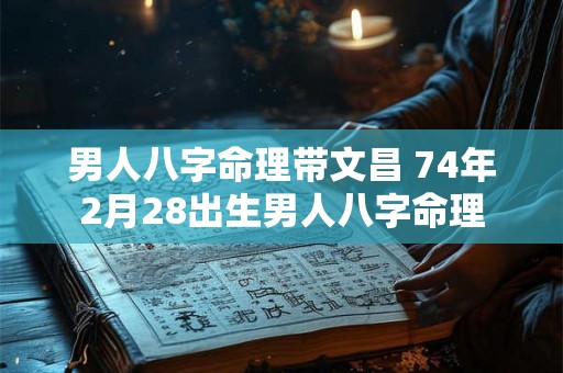 男人八字命理带文昌 74年2月28出生男人八字命理