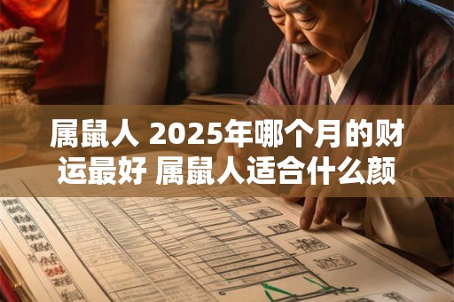 属鼠人 2025年哪个月的财运最好 属鼠人适合什么颜色 2025 属鼠人 2025年哪个月的财运最好 属鼠人适合什么颜色 2025