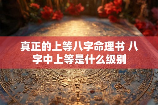 真正的上等八字命理书 八字中上等是什么级别 真正的上等八字命理书 八字中上等是什么级别