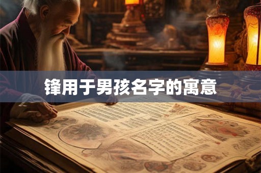 锋用于男孩名字的寓意 锋用于男孩名字的寓意